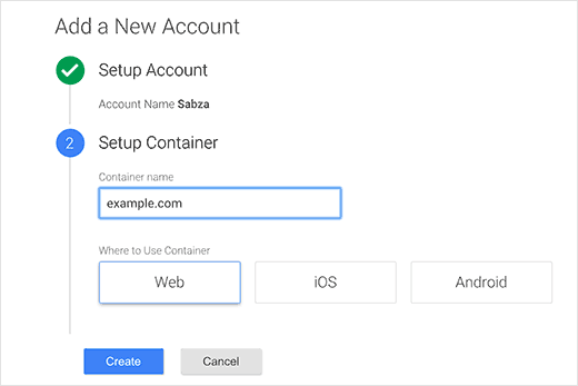 cara pasang google tag manager di wordpress - step 2
