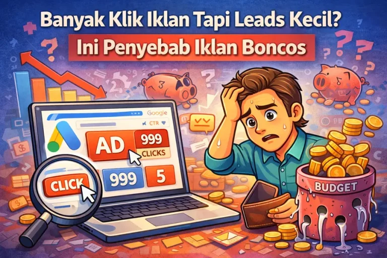 2. Banyak Klik Iklan Tapi Leads Kecil- Ini Penyebab Iklan Boncos